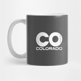 CO Colorado State Vintage Typography Mug